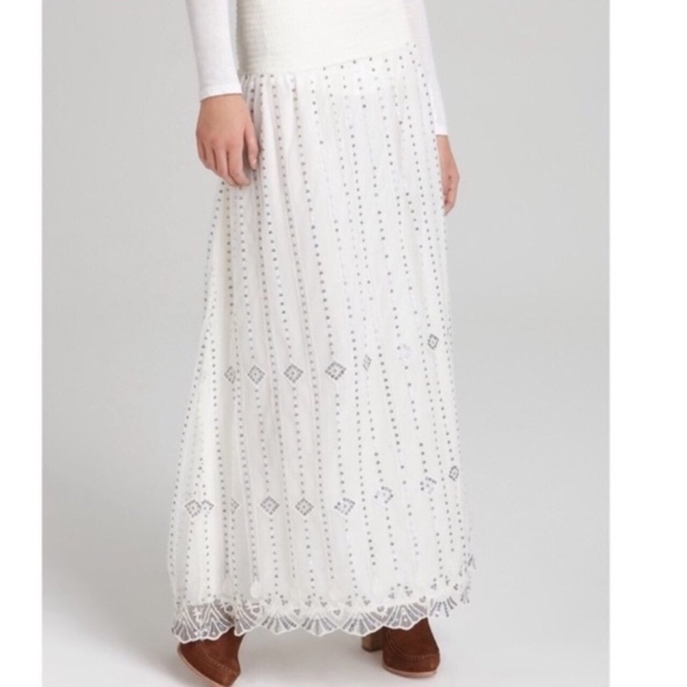 Free People Beaded Maxi Skirt